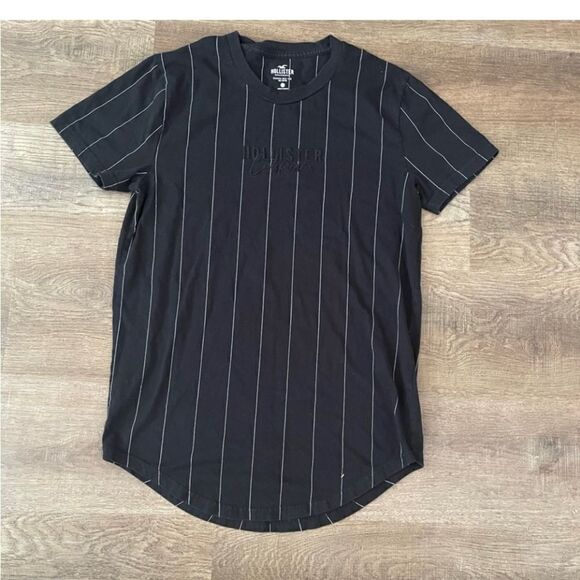 COPY - Hollister curved hem tee black size mens XXL - Picture 1 of 5